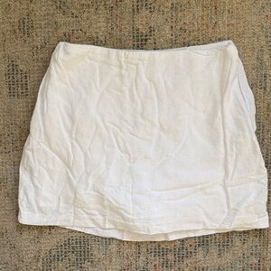 Abercrombie & Fitch White Mini Skirt Skort - Simple Casual Staple